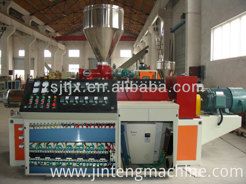 92/188 conical twin screw extruder for PVC pipe,profile,sheet,wood,granules,wpc/conical twin extruder